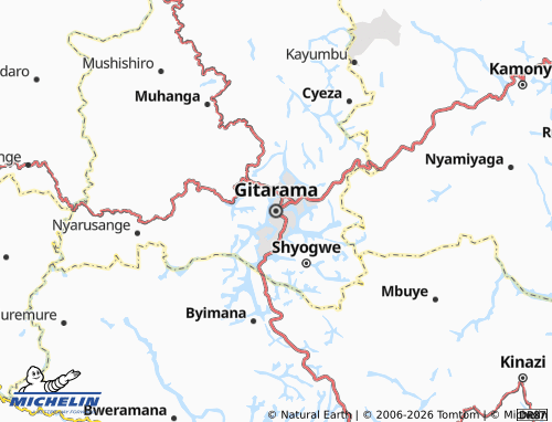 Mapa MICHELIN Gitarama - ViaMichelin