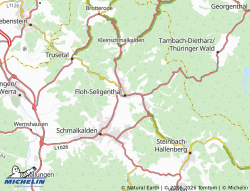 MICHELIN Floh-Seligenthal map - ViaMichelin