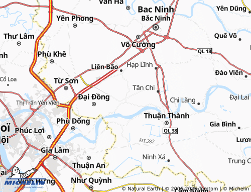 Mapa MICHELIN Phật Tích - ViaMichelin