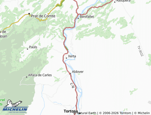 MICHELIN Tivenys map - ViaMichelin