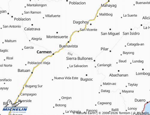 MICHELIN Vallehermoso map - ViaMichelin