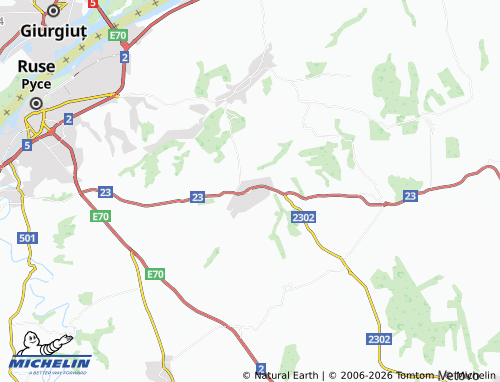 Mapa MICHELIN Chervena voda - ViaMichelin