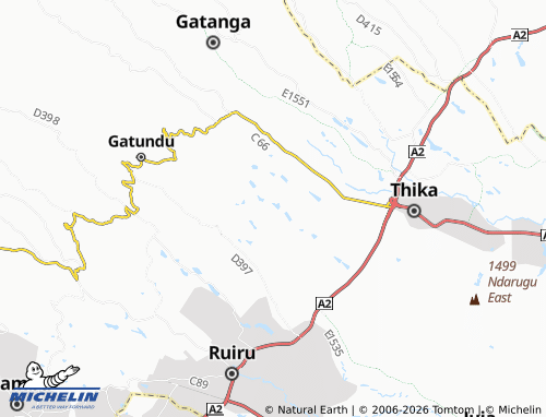 MICHELIN Karakuta map - ViaMichelin