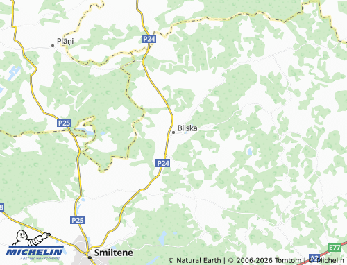 Mapa MICHELIN Bilskas pagasts - ViaMichelin