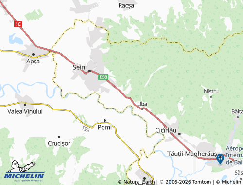 Carte MICHELIN Săbișa - ViaMichelin