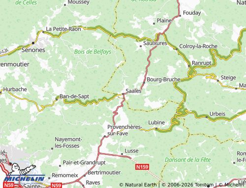 Mapa MICHELIN Saales - ViaMichelin