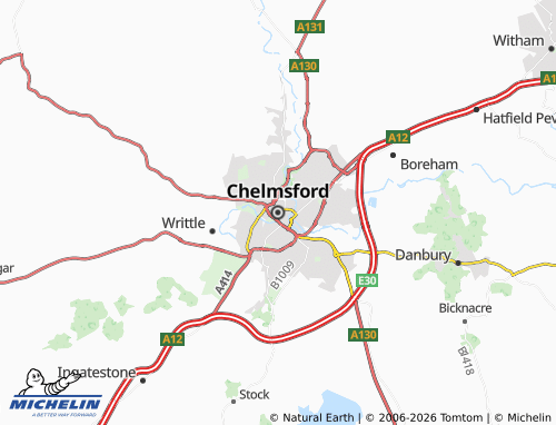 MICHELIN Chelmsford map - ViaMichelin