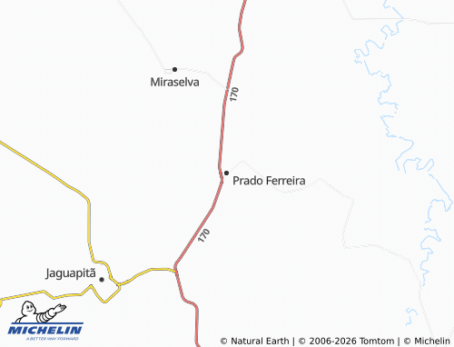 Mappa MICHELIN Prado Ferreira - ViaMichelin
