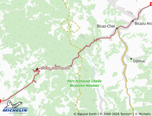 Mappa MICHELIN Lacu Rosu - ViaMichelin