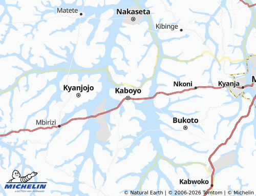 Mapa MICHELIN Kaboyo - ViaMichelin