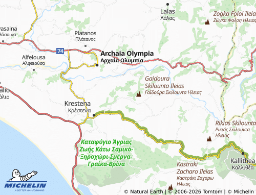 Carte MICHELIN Nea Skillountia - ViaMichelin