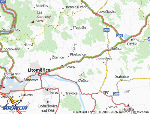 Mappa MICHELIN Býčkovice - ViaMichelin