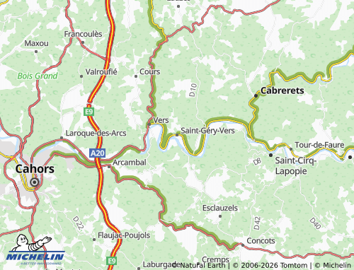 MICHELIN Saint-Géry-Vers map - ViaMichelin