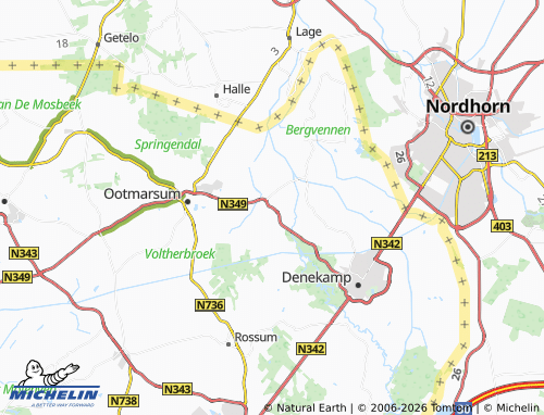 Mapa MICHELIN Tilligte - ViaMichelin