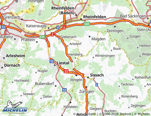 Mapa MICHELIN Hersberg - ViaMichelin