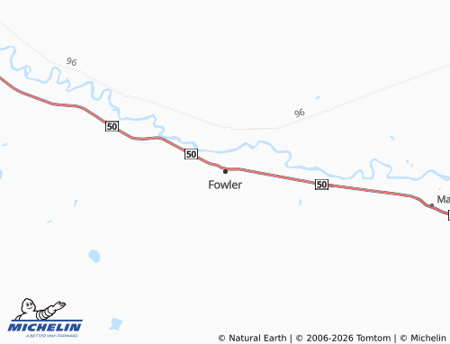 Mapa MICHELIN Fowler - ViaMichelin