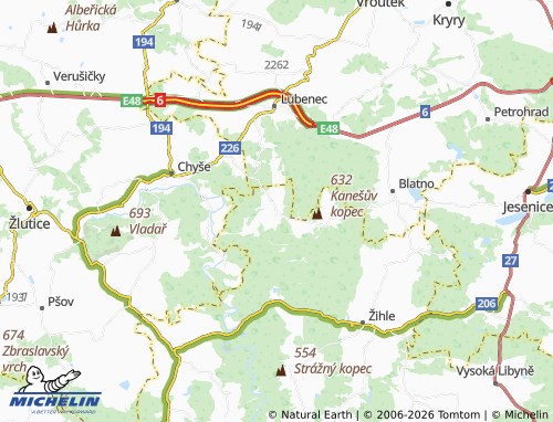 Carte MICHELIN Kračín - ViaMichelin