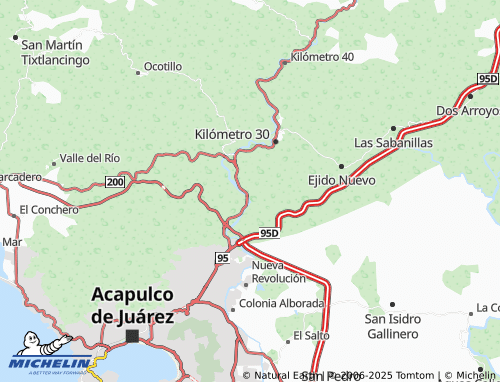 MICHELIN La Frontera, Aguacatillo map - ViaMichelin