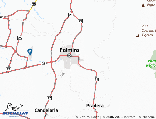 MICHELIN 7 de Agosto map - ViaMichelin