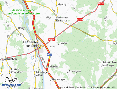 MICHELIN Raveau map - ViaMichelin