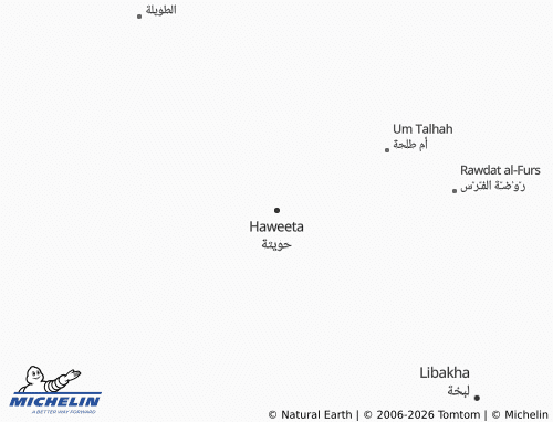 Carte MICHELIN Haweeta - ViaMichelin