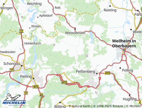 MICHELIN Holzlehen map - ViaMichelin