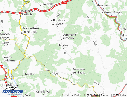 Carte MICHELIN Morley - ViaMichelin