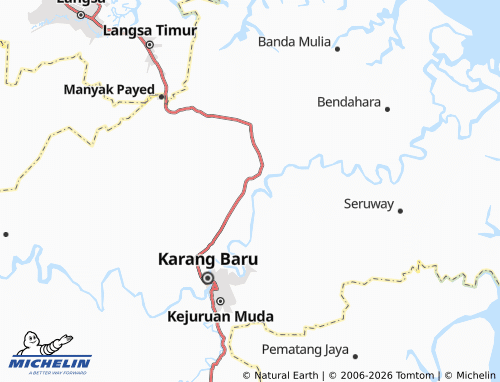 MICHELIN Alur Bemban map - ViaMichelin