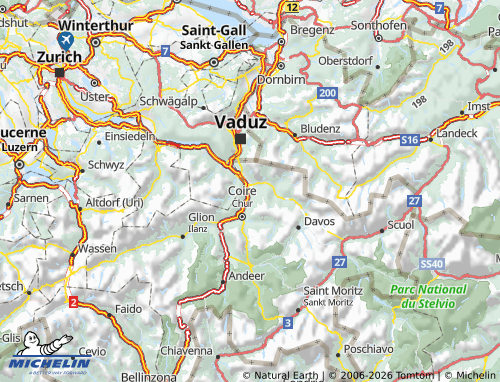 Mappa MICHELIN Landquart - ViaMichelin