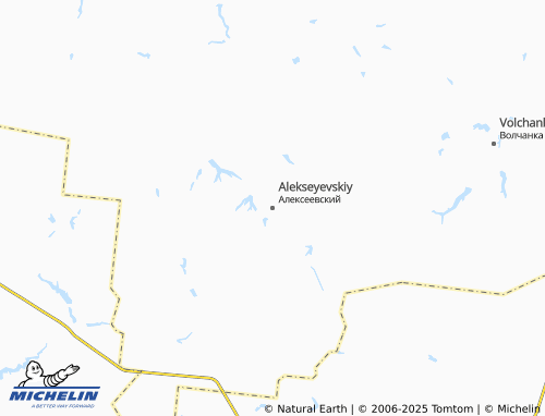MICHELIN Alekseyevskiy map - ViaMichelin