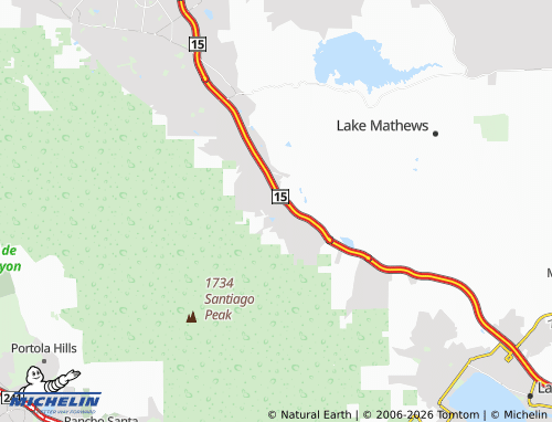 Mappa MICHELIN Temescal Valley - ViaMichelin