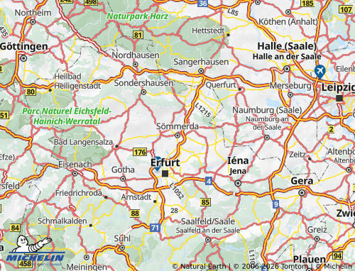 Carte MICHELIN Sömmerda - ViaMichelin
