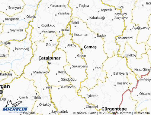 MICHELIN Giden map - ViaMichelin