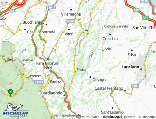 Kaart MICHELIN Viano - ViaMichelin