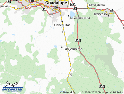 Mappa MICHELIN San Jerónimo - ViaMichelin