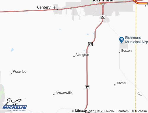 Carte MICHELIN Abington - ViaMichelin