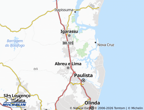 MICHELIN Inhamã map - ViaMichelin