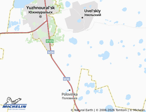 MICHELIN-Landkarte Uprun - ViaMichelin