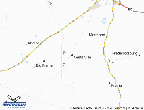 Mappa MICHELIN Centerville - ViaMichelin