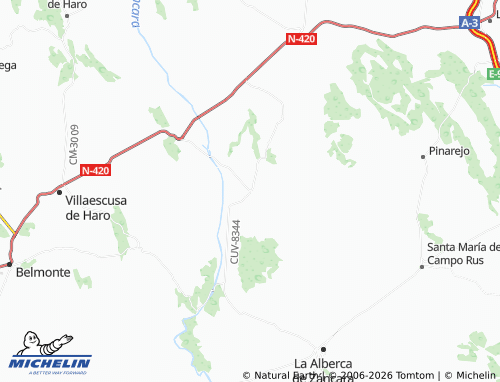 MICHELIN-Landkarte Carrascosa de Haro - ViaMichelin