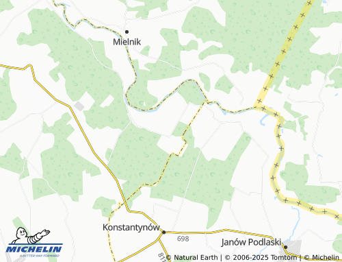 MICHELIN Borsuki map - ViaMichelin
