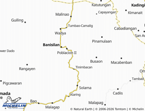 MICHELIN Pantar map - ViaMichelin