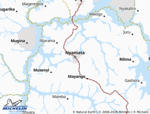 MICHELIN-Landkarte Nyamata - ViaMichelin