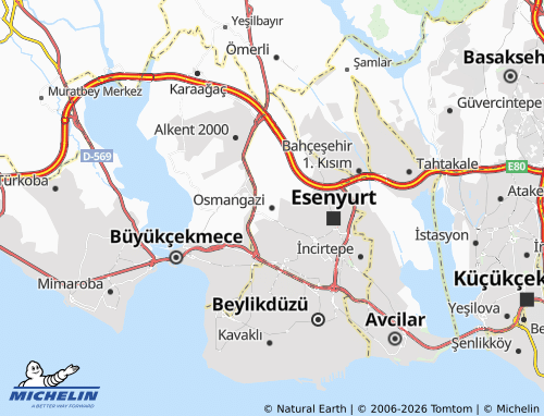 MICHELIN Osmangazi map - ViaMichelin