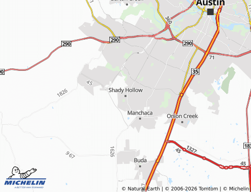 Mappa MICHELIN Shady Hollow - ViaMichelin