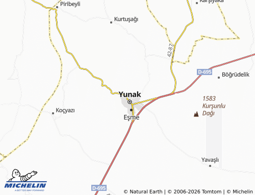 MICHELIN Karataş map - ViaMichelin