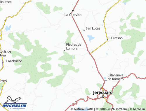 Mappa MICHELIN La Luz de Juárez - ViaMichelin