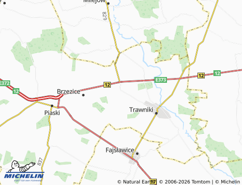 MICHELIN Biskupice map - ViaMichelin