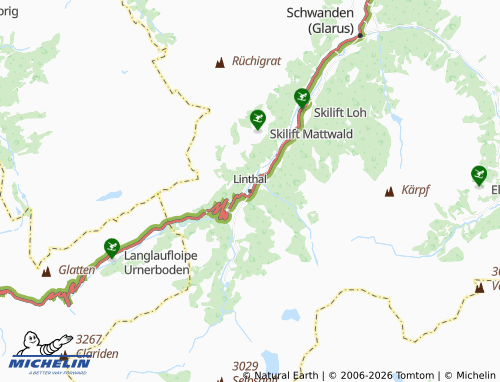Mapa MICHELIN Linthal - ViaMichelin