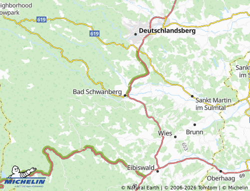 MICHELIN Bad Schwanberg map - ViaMichelin